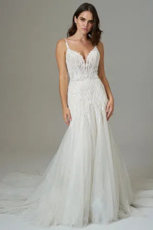 Kenneth Winston Size 18 1998 Champagne/Nude/Ivory Gown