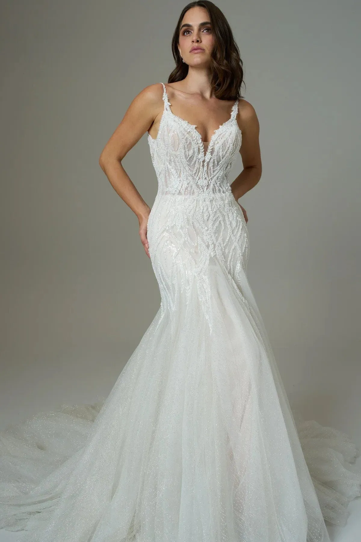 Kenneth Winston Size 18 1998 Champagne/Nude/Ivory Gown