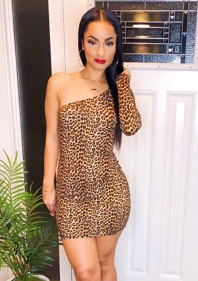 Killin' Em Leopard Mini Dress