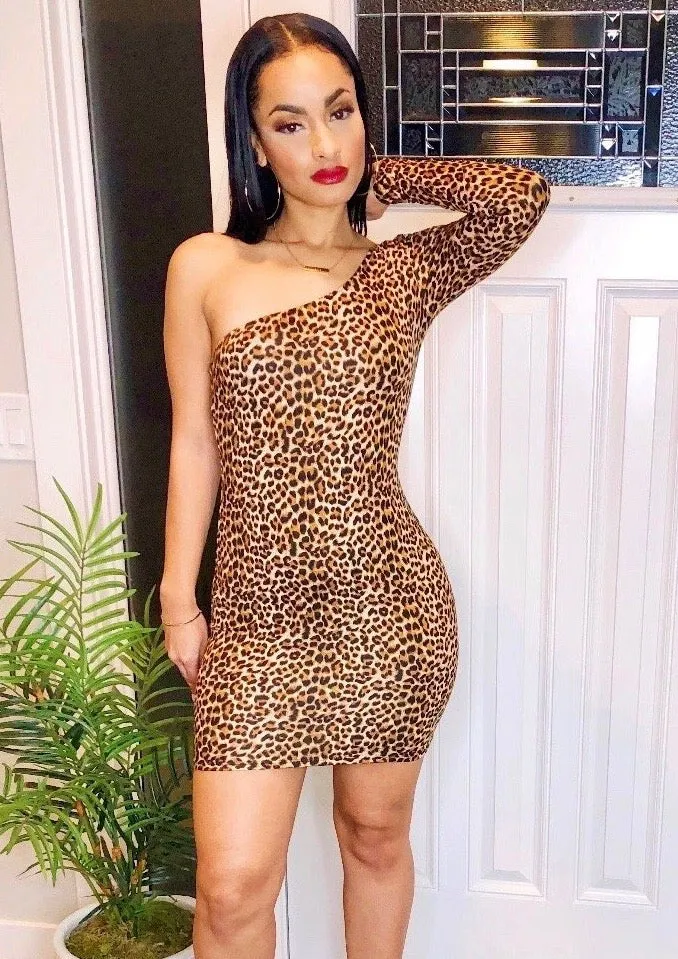 Killin' Em Leopard Mini Dress