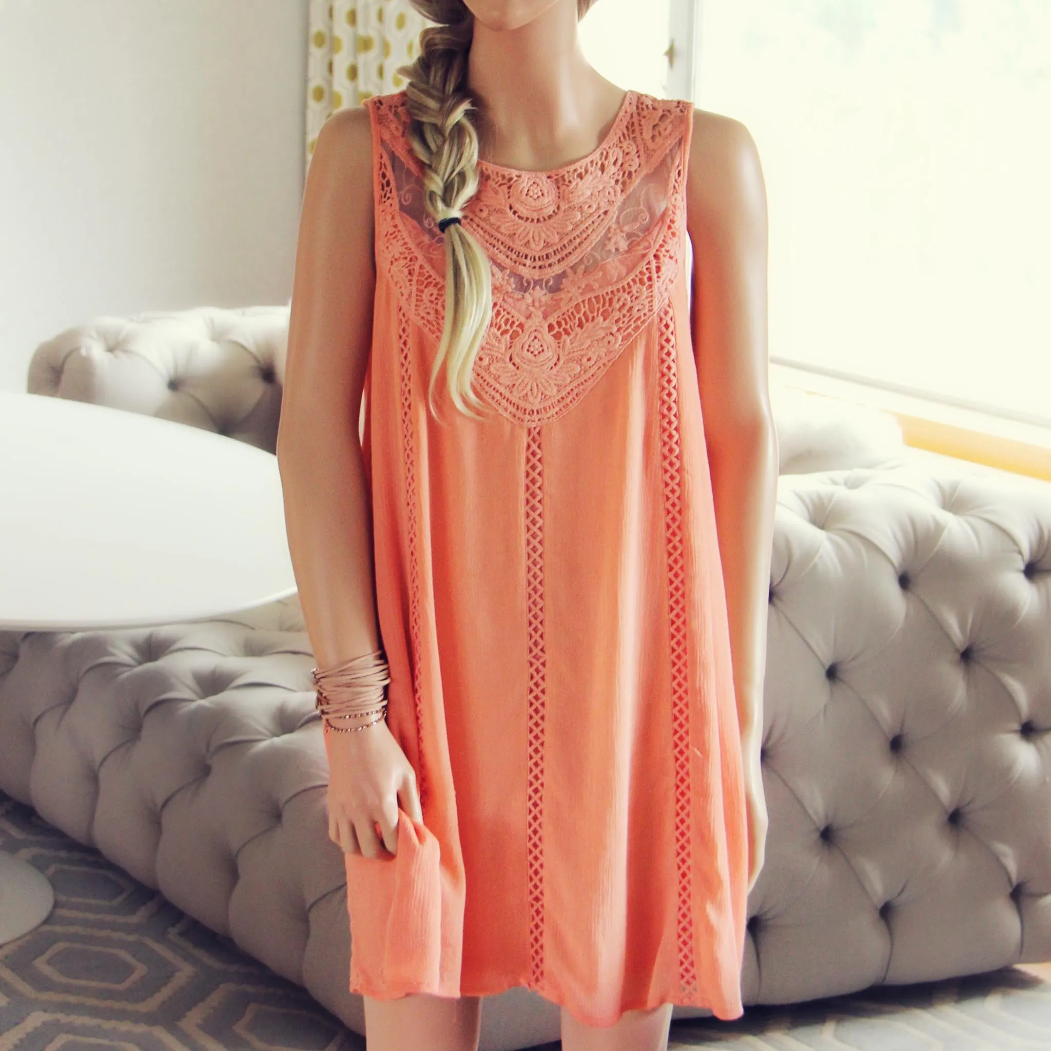 Lace Gypsy Dress in Desert Flower