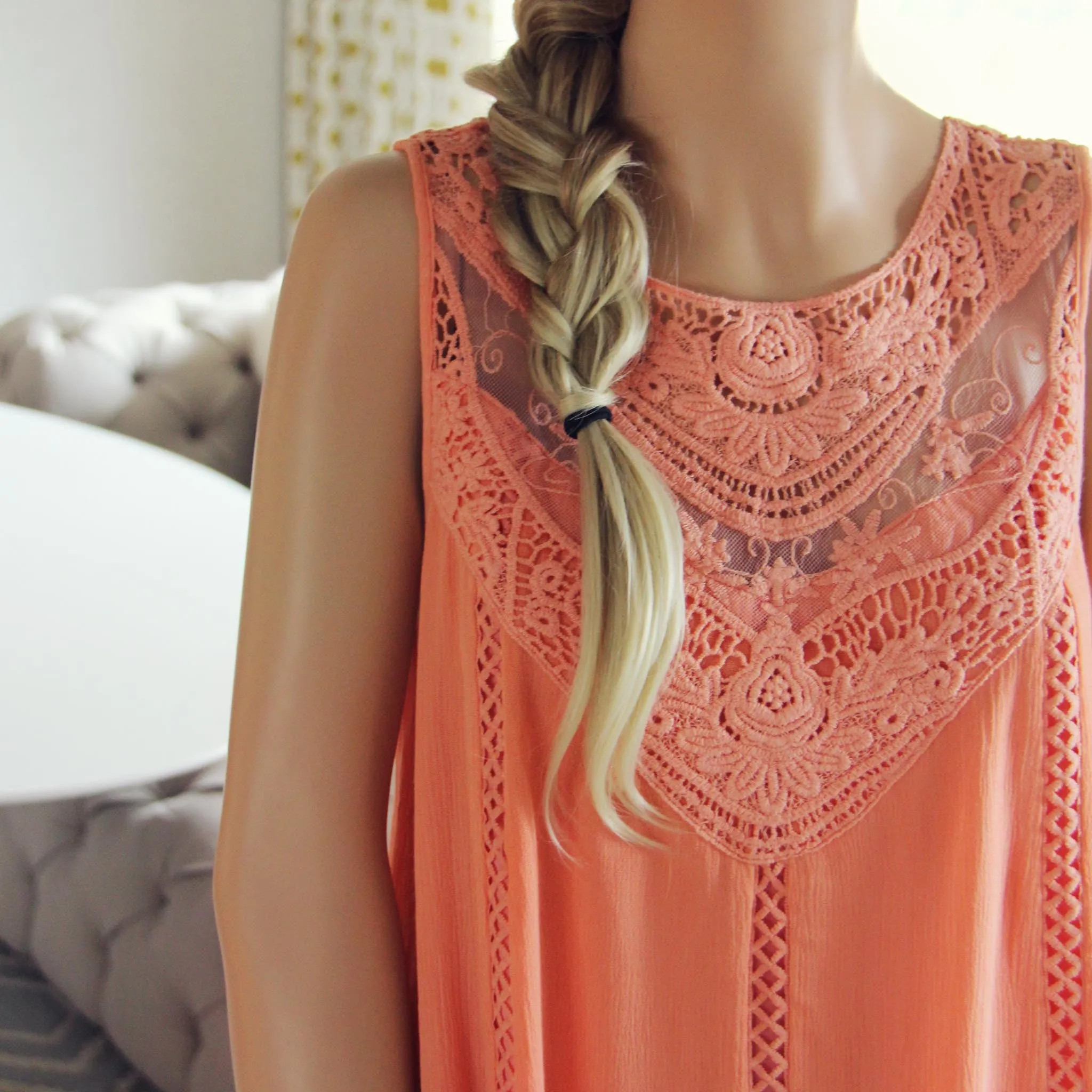 Lace Gypsy Dress in Desert Flower