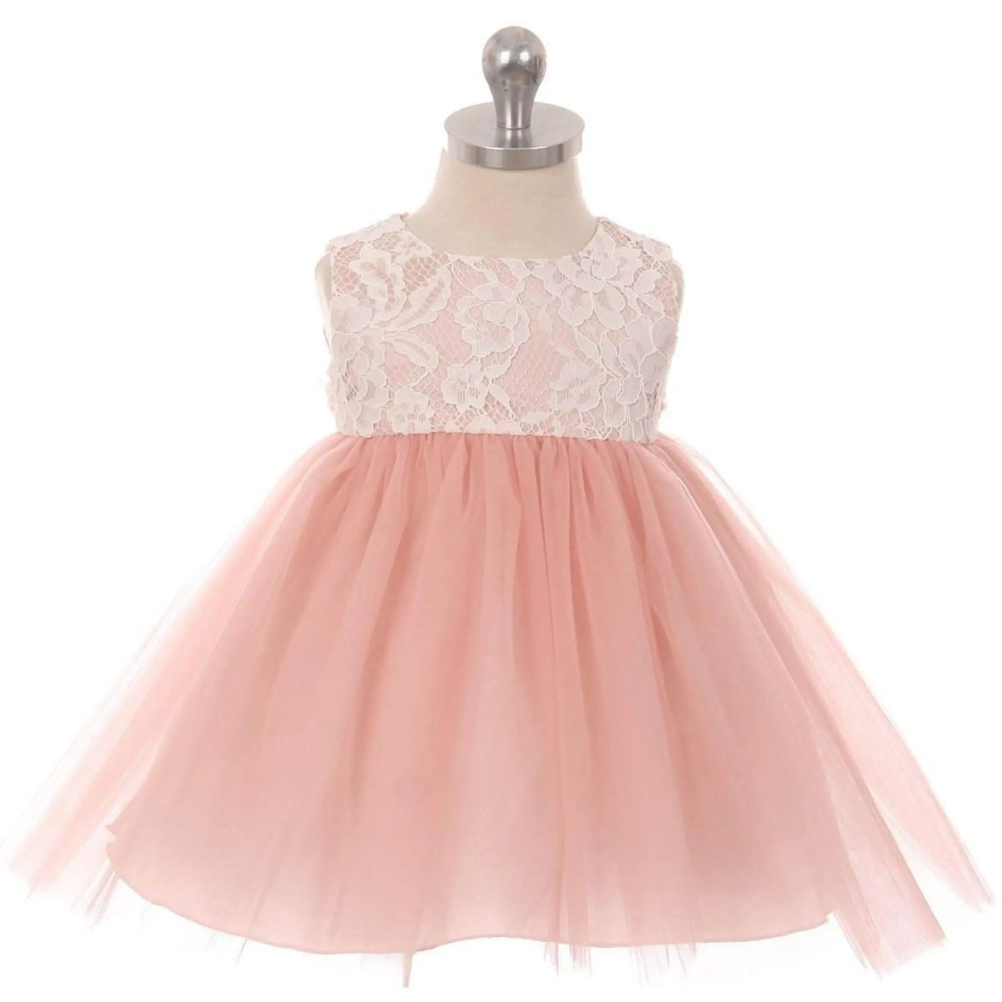Lace Illusion Baby Dress