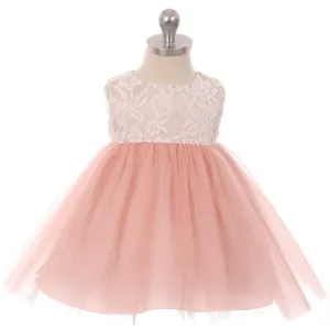 Lace Illusion Baby Dress