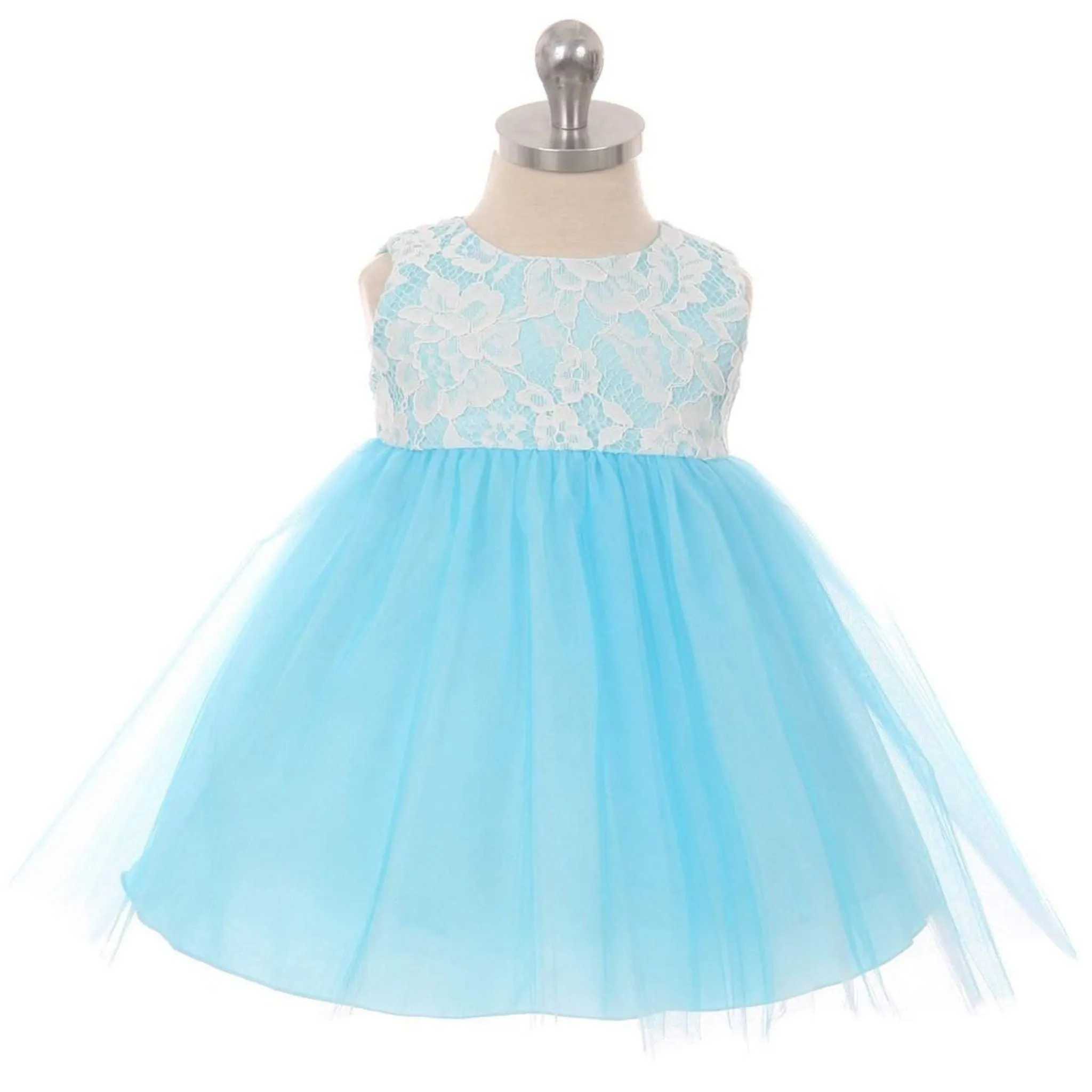 Lace Illusion Baby Dress