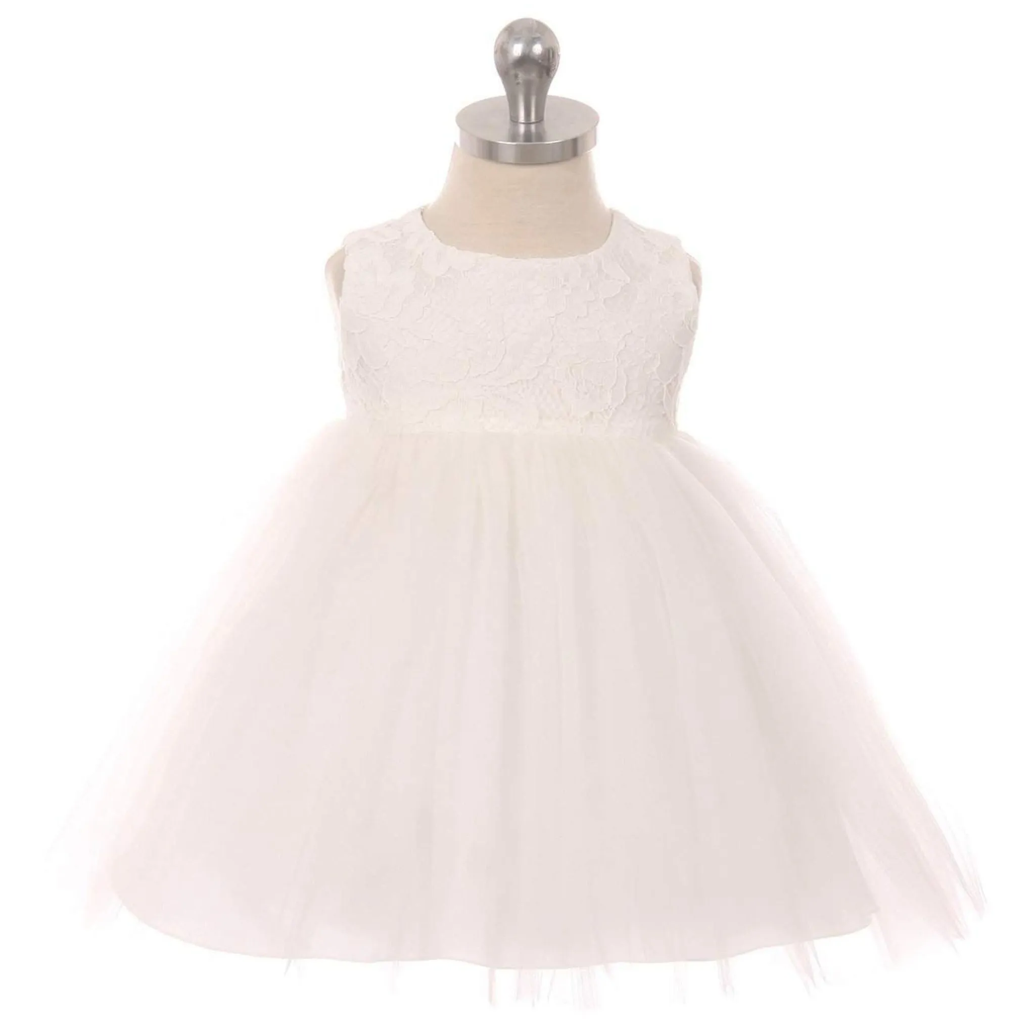 Lace Illusion Baby Dress
