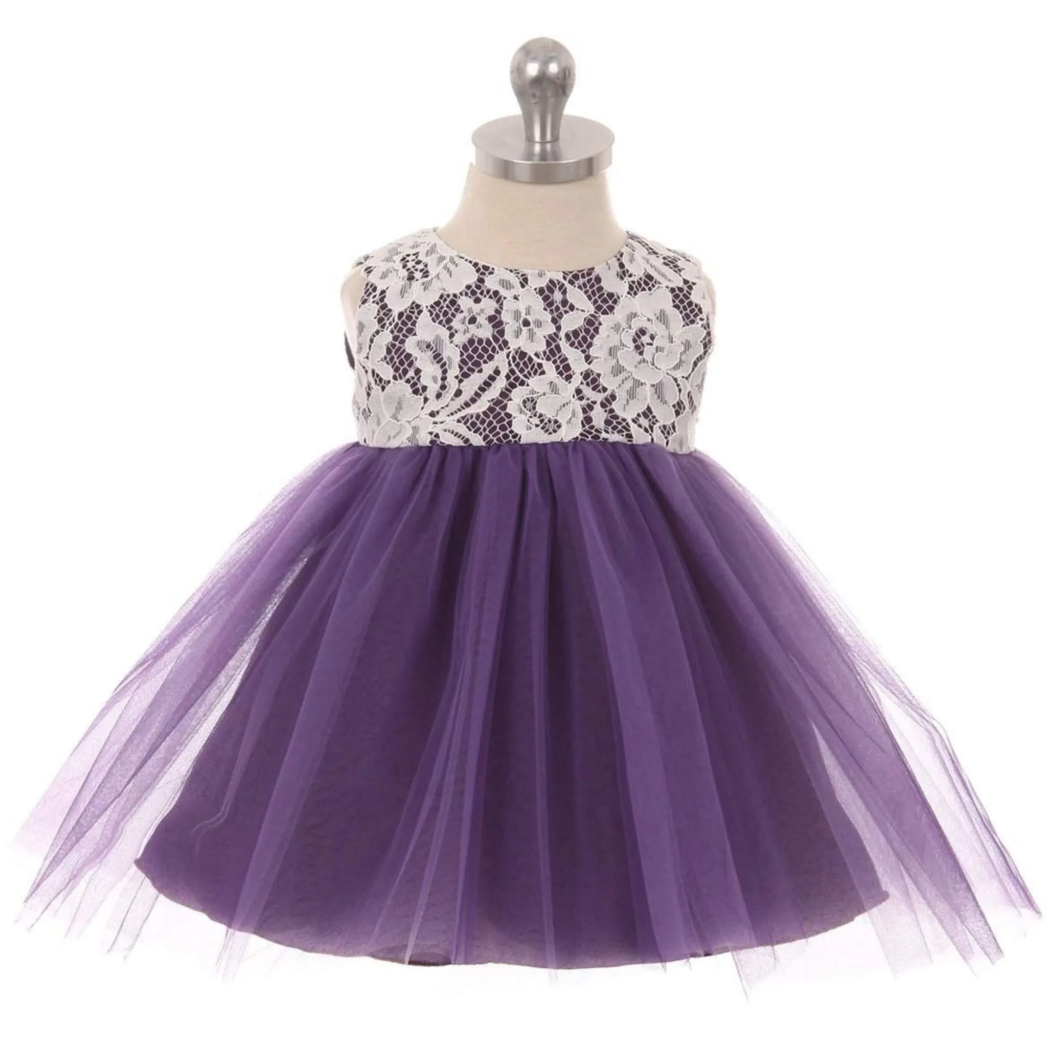 Lace Illusion Baby Dress