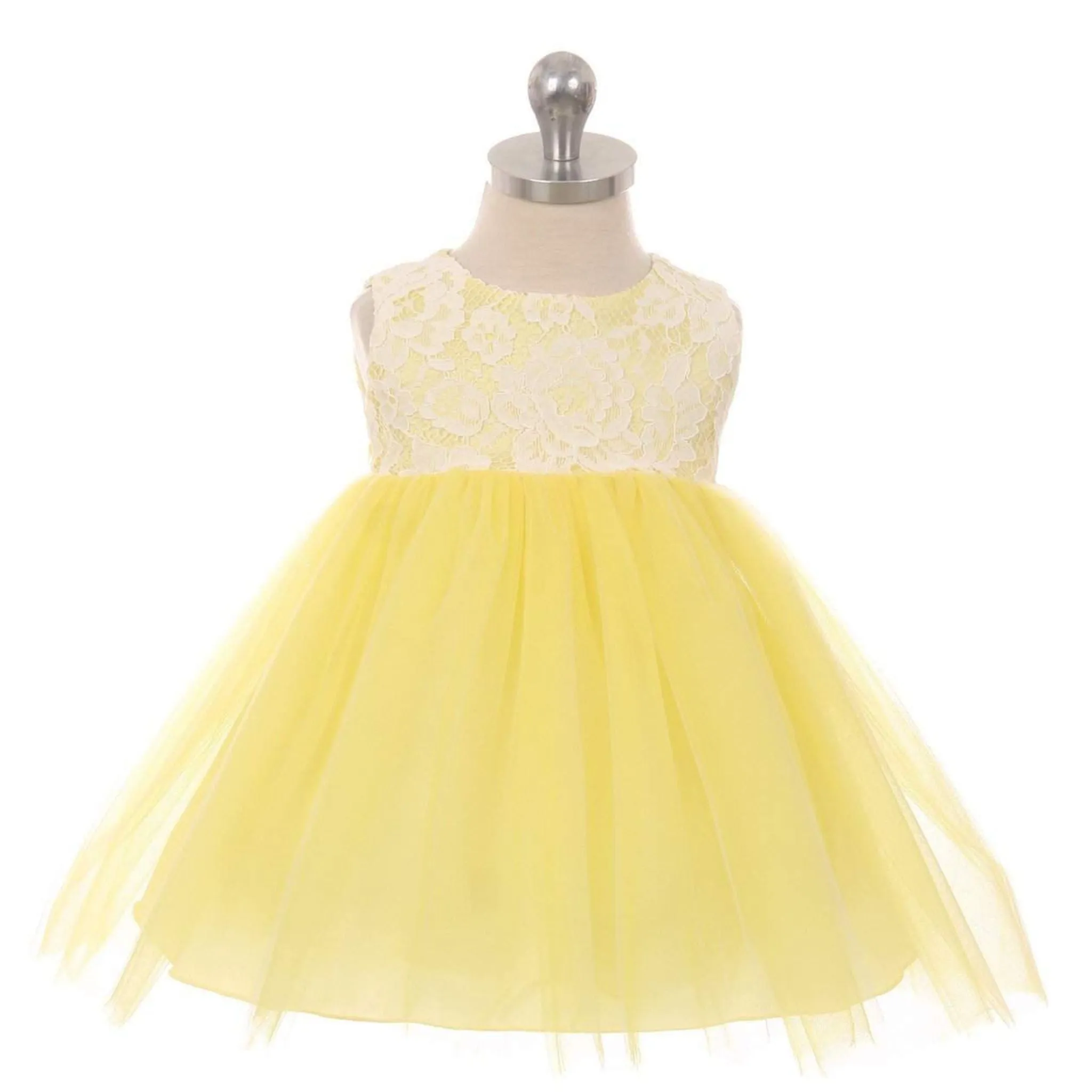 Lace Illusion Baby Dress