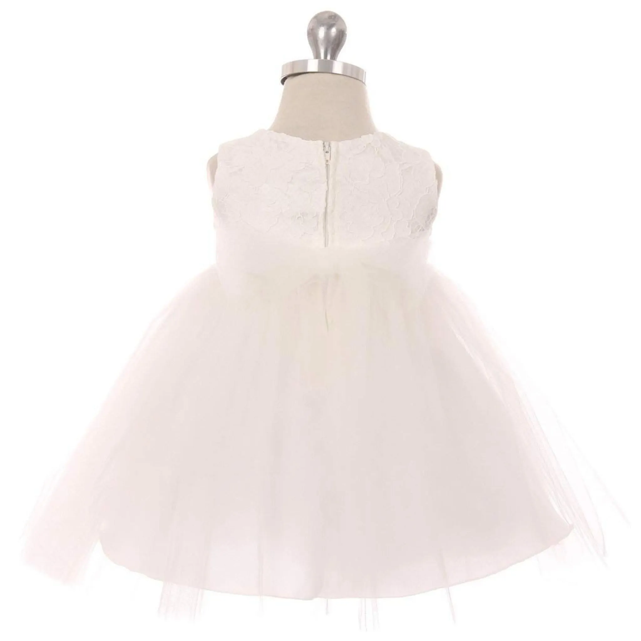 Lace Illusion Baby Dress