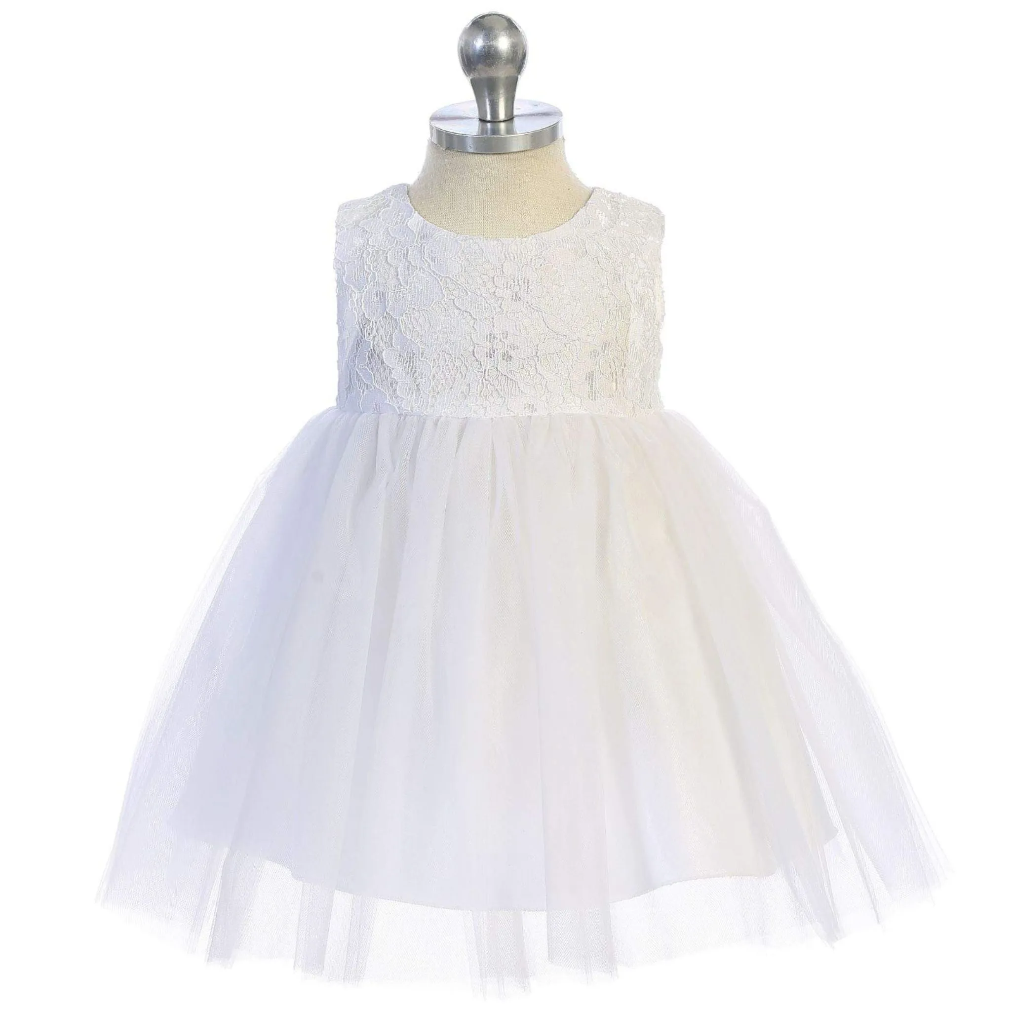 Lace Illusion Baby Dress