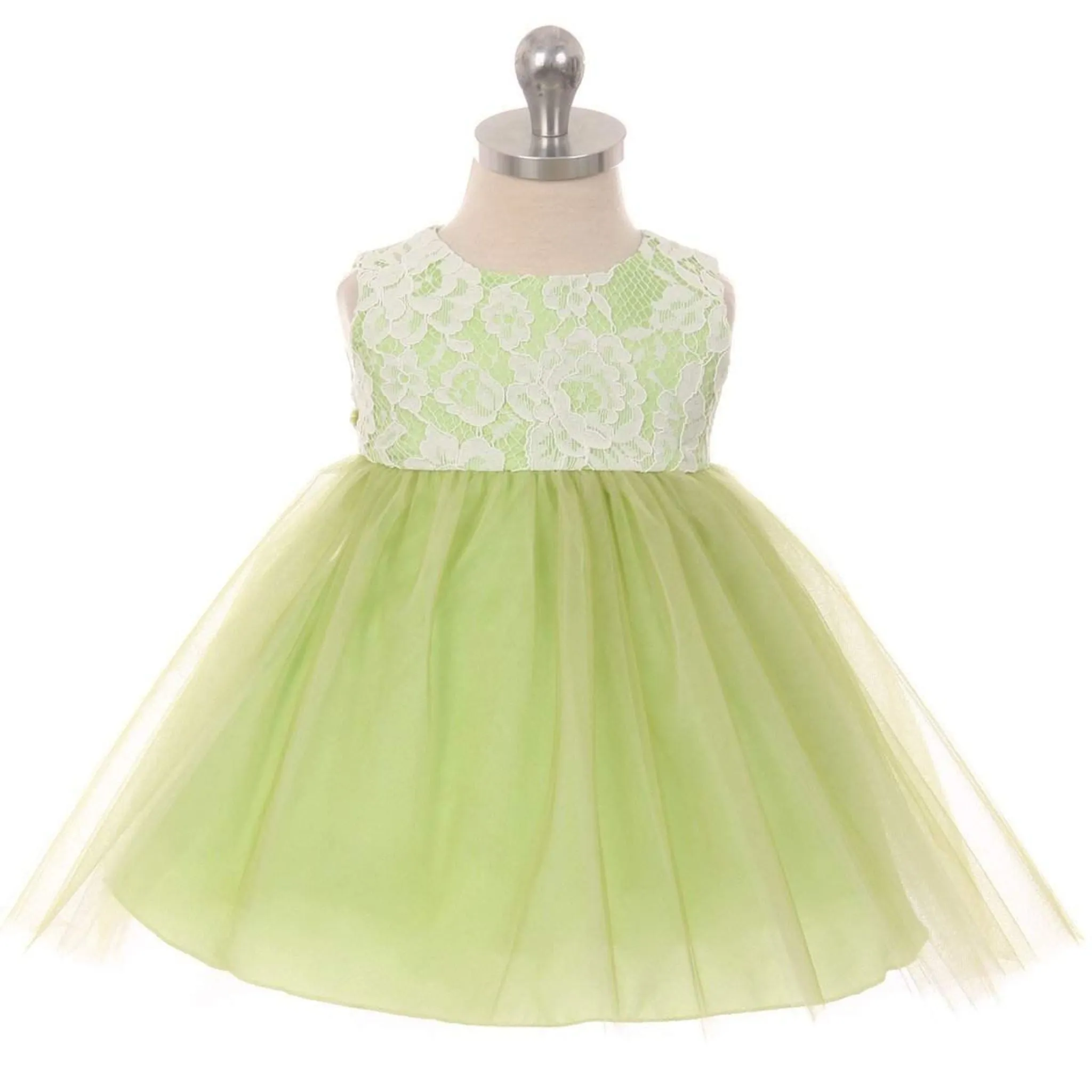 Lace Illusion Baby Dress