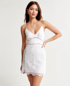 Lace Slim Mini Dress