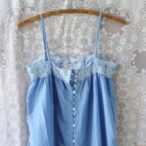 Lace Springs Maxi Dress in Sky