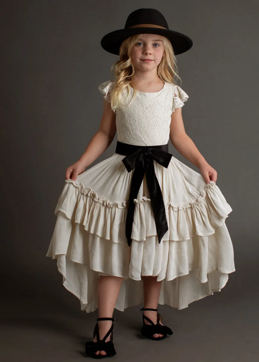 Lacy Petticoat Dress in Cream