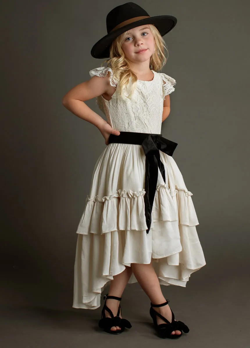 Lacy Petticoat Dress in Cream