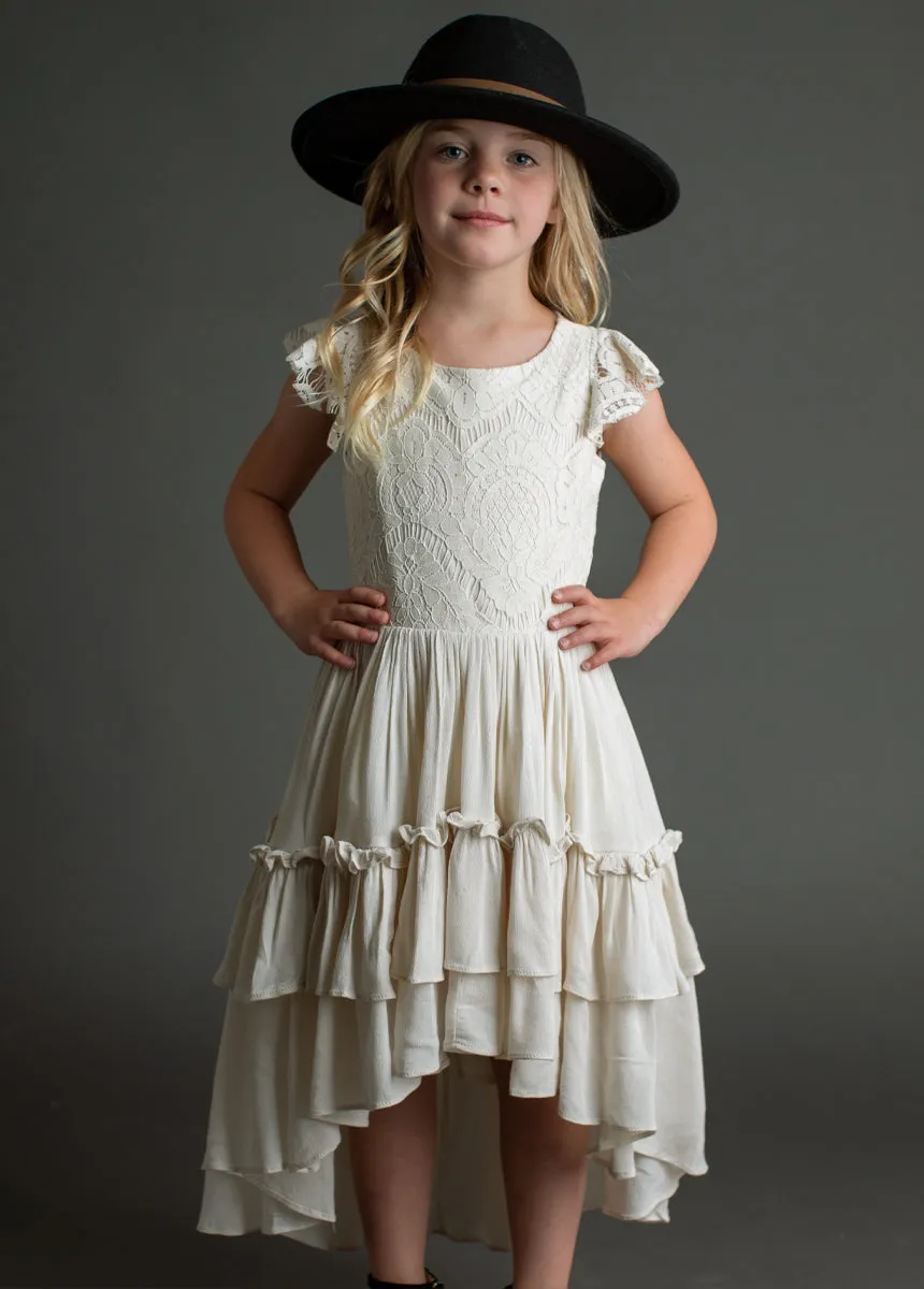 Lacy Petticoat Dress in Cream