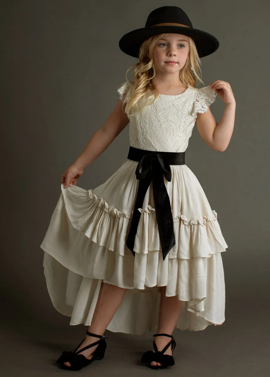 Lacy Petticoat Dress in Cream