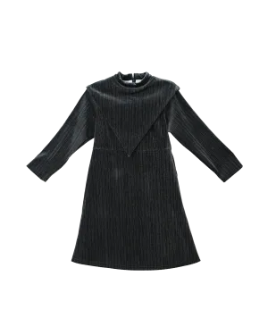 Leila dress (gray velvet)