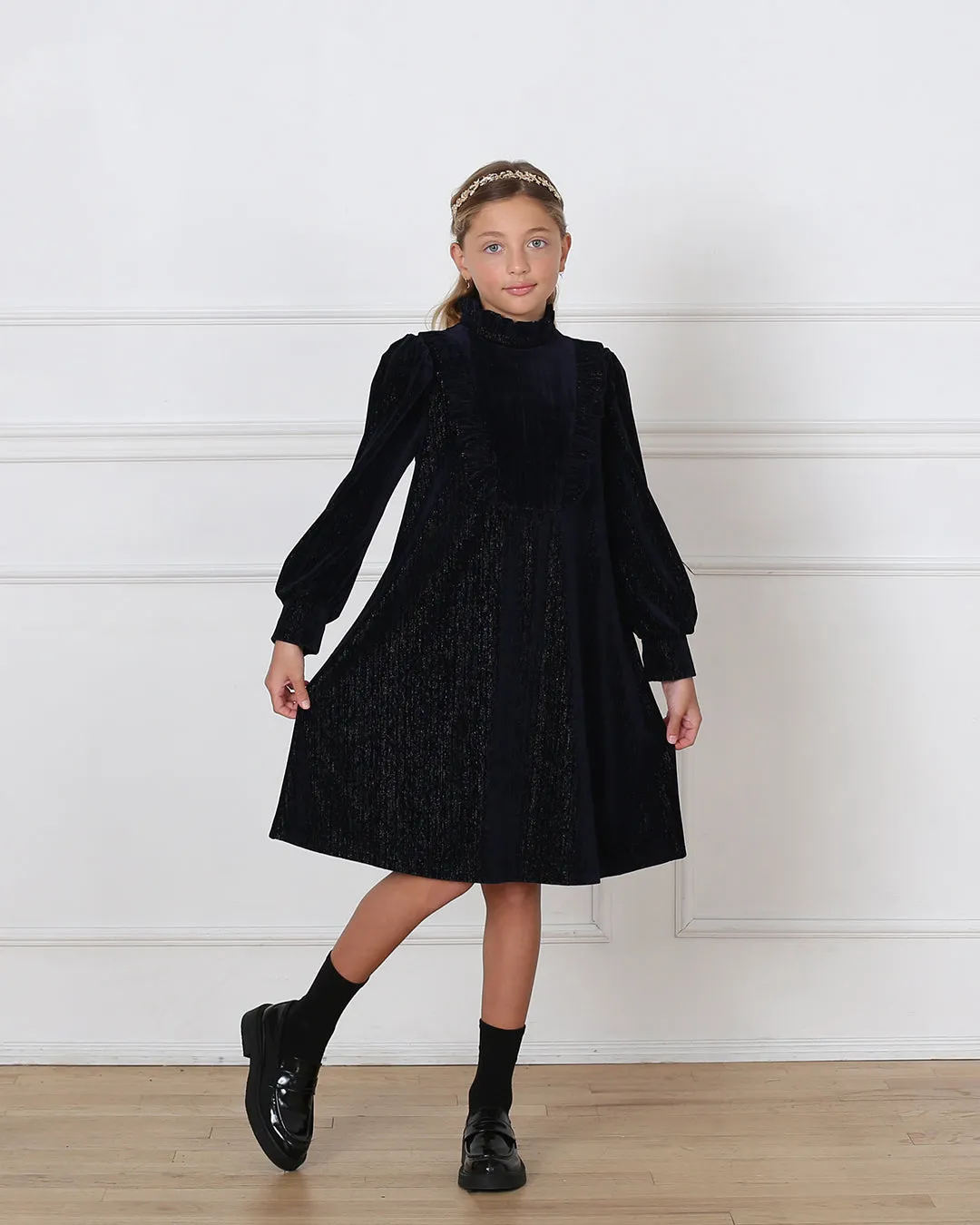 Lena dress (garnet velvet)