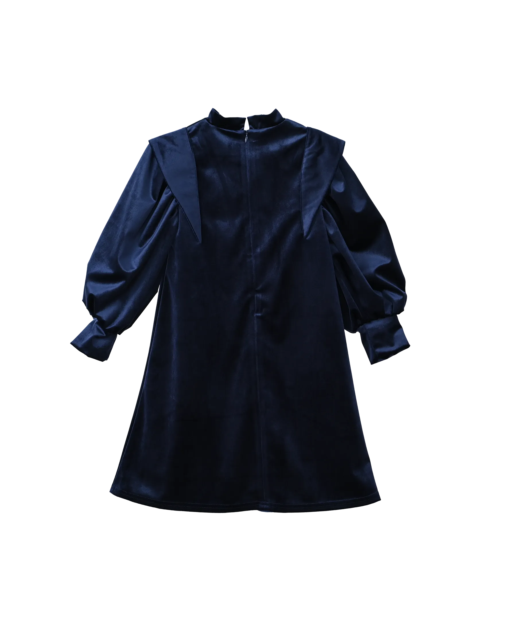 Levi dress (dark-sapphire-blue velvet)