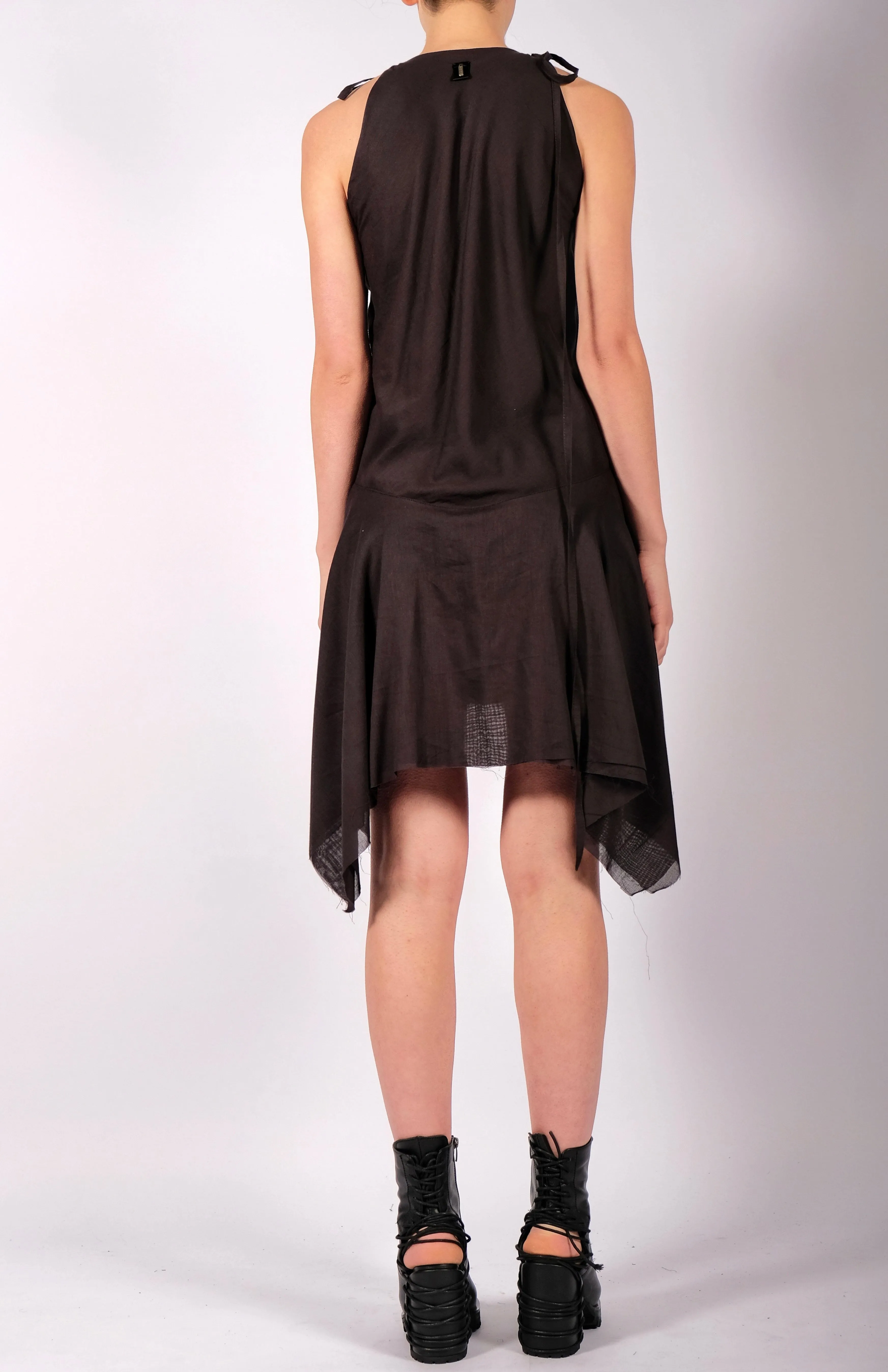 Light Cotton Dress Ruffle Mini