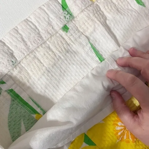 LILLY PULITZER Strapless Dress in Daffodil Print with Lace Detailing