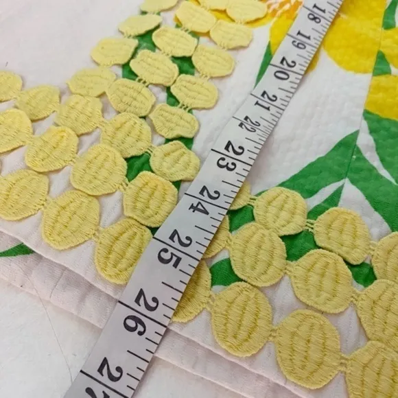 LILLY PULITZER Strapless Dress in Daffodil Print with Lace Detailing
