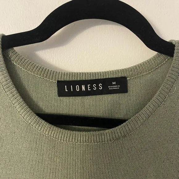 LIONESS Military Minds Mini Dress Sage - Size M