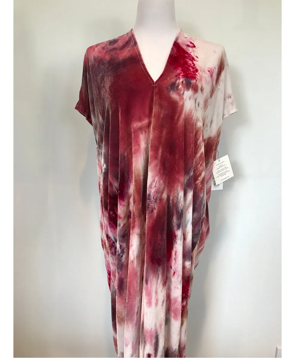 Louna Dress in Cranberry Velvet