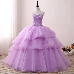 Luxury Beaded Sequin Quinceañera and Evening Party Dress