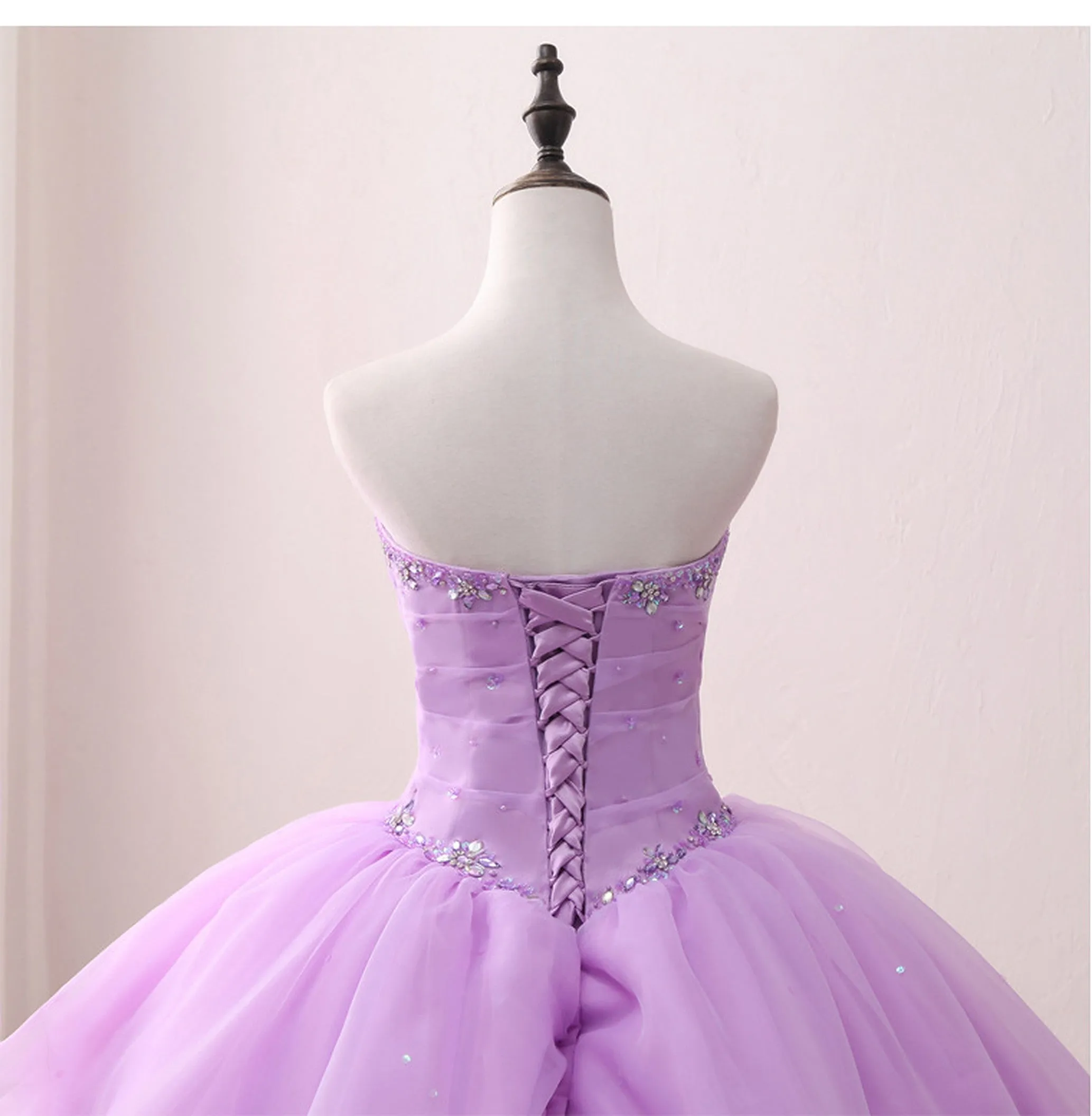 Luxury Beaded Sequin Quinceañera and Evening Party Dress