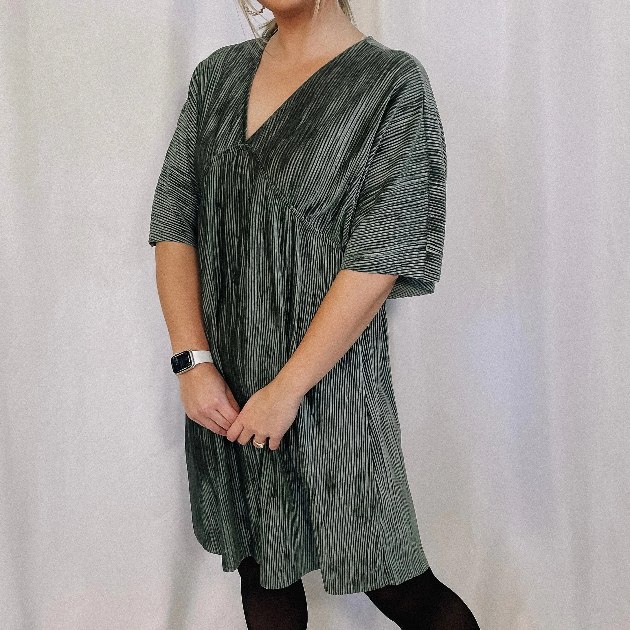Main Character Velvet Ribbed Dress - LAST ONE