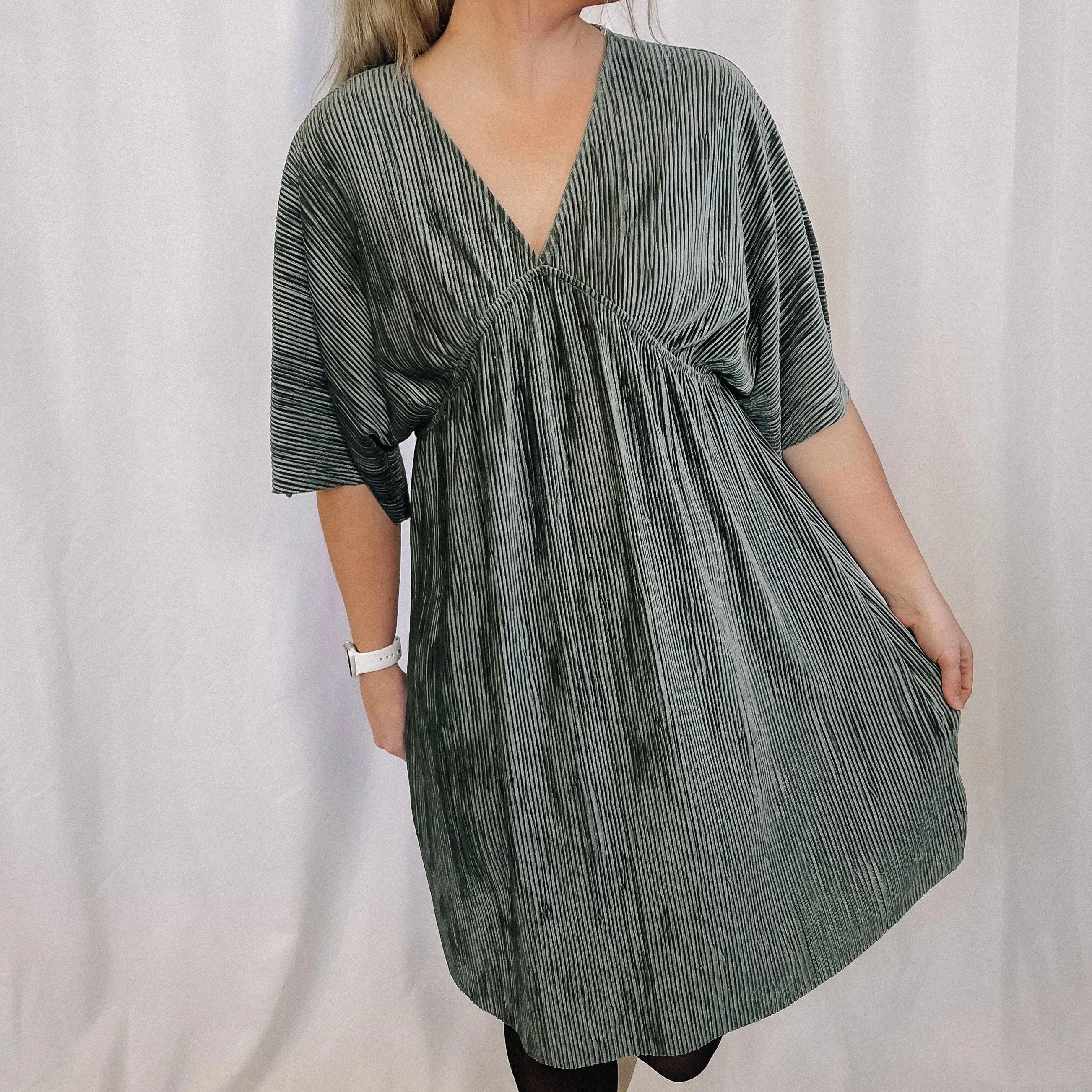 Main Character Velvet Ribbed Dress - LAST ONE
