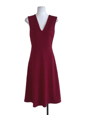 Maroon A-Line Dress