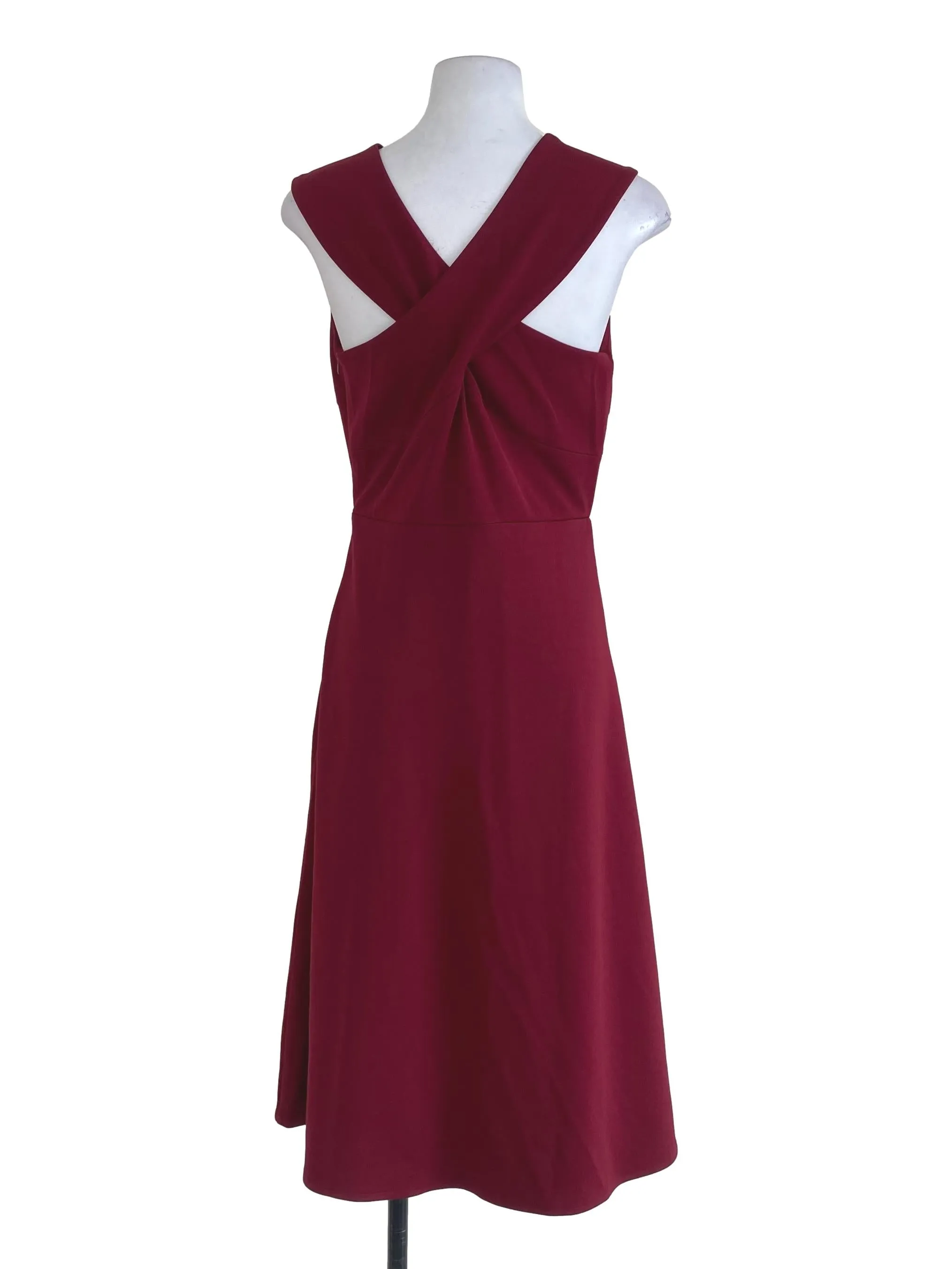 Maroon A-Line Dress