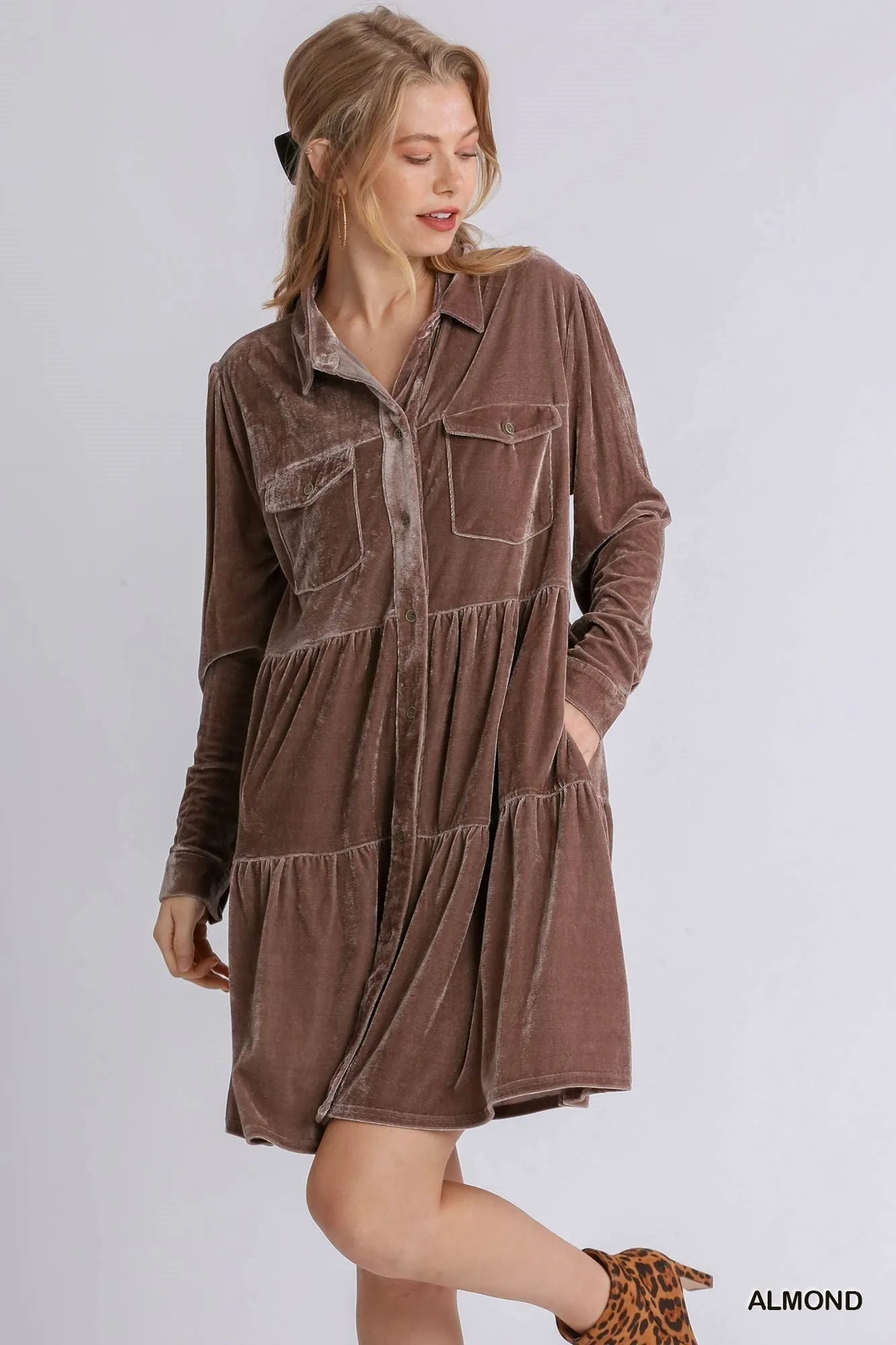 Matilda Velvet Long Sleeve Dress