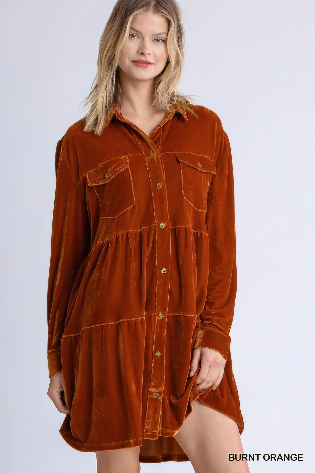 Matilda Velvet Long Sleeve Dress