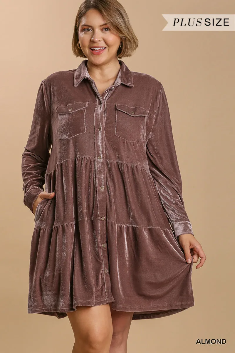 Matilda Velvet Long Sleeve Dress