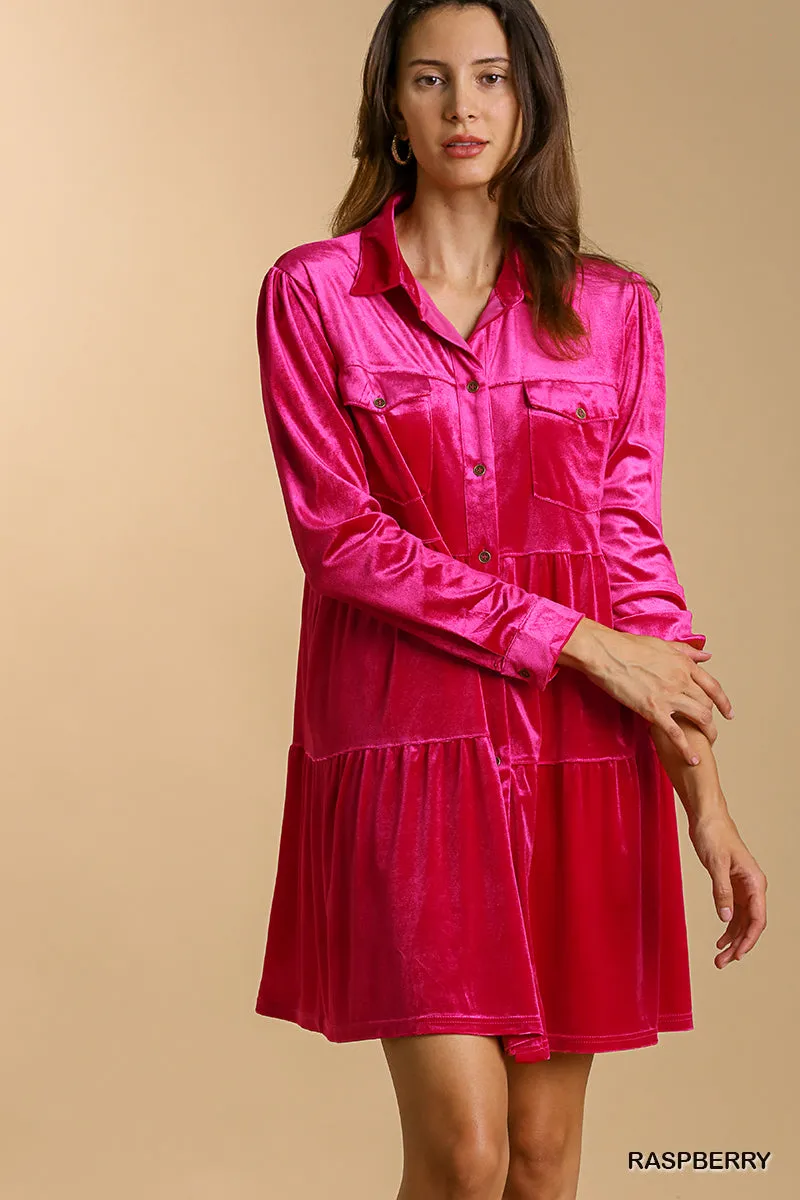 Matilda Velvet Long Sleeve Dress