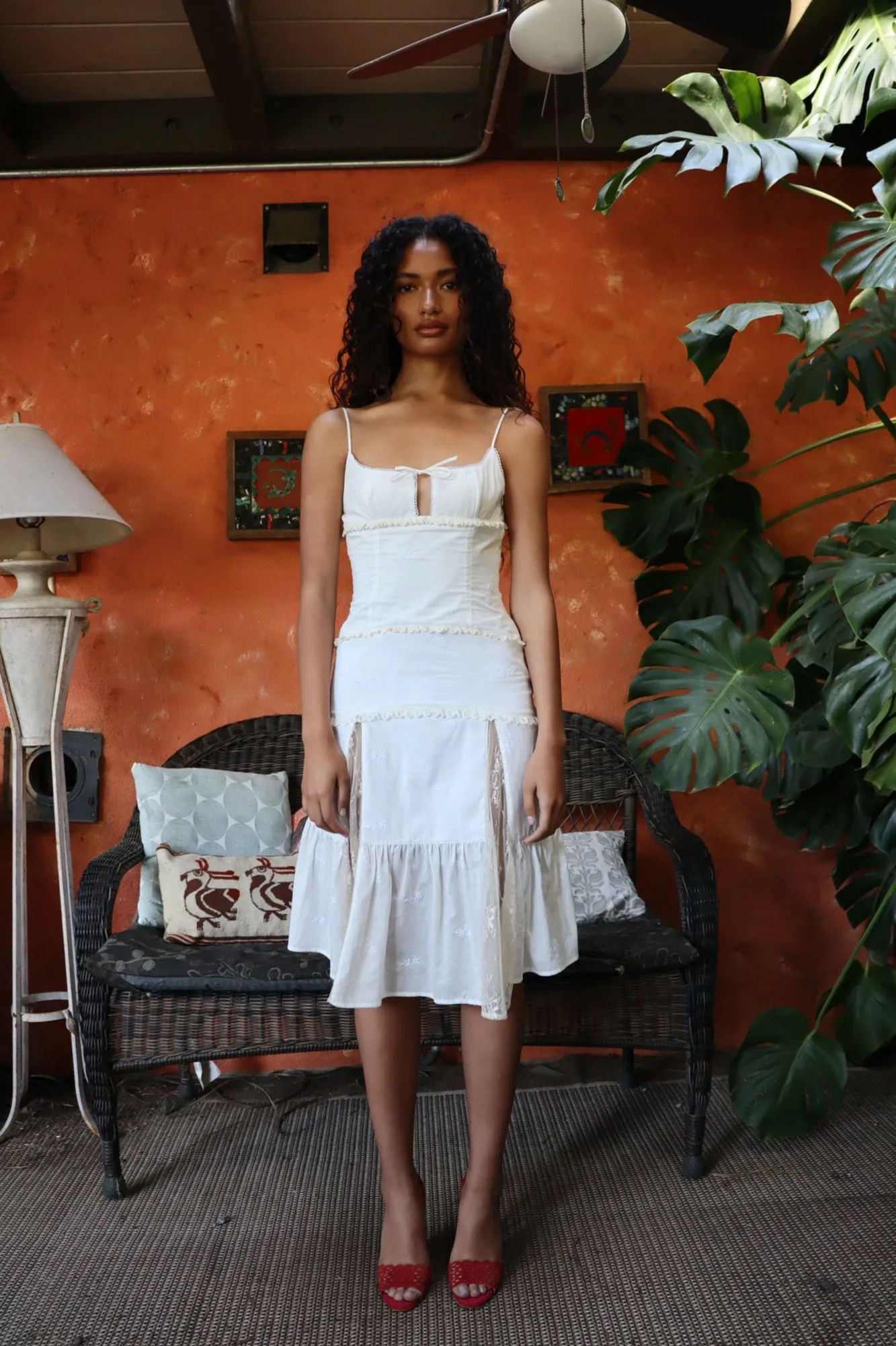 MAYOMI DRESS - WHITE EYELET