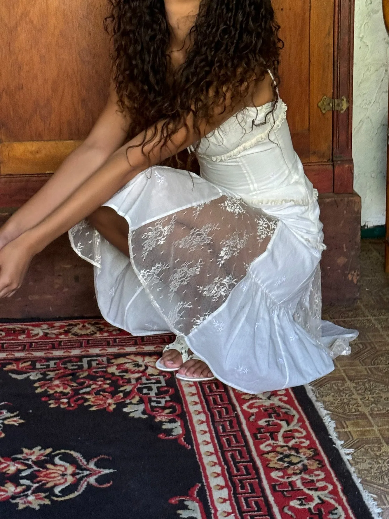 MAYOMI DRESS - WHITE EYELET