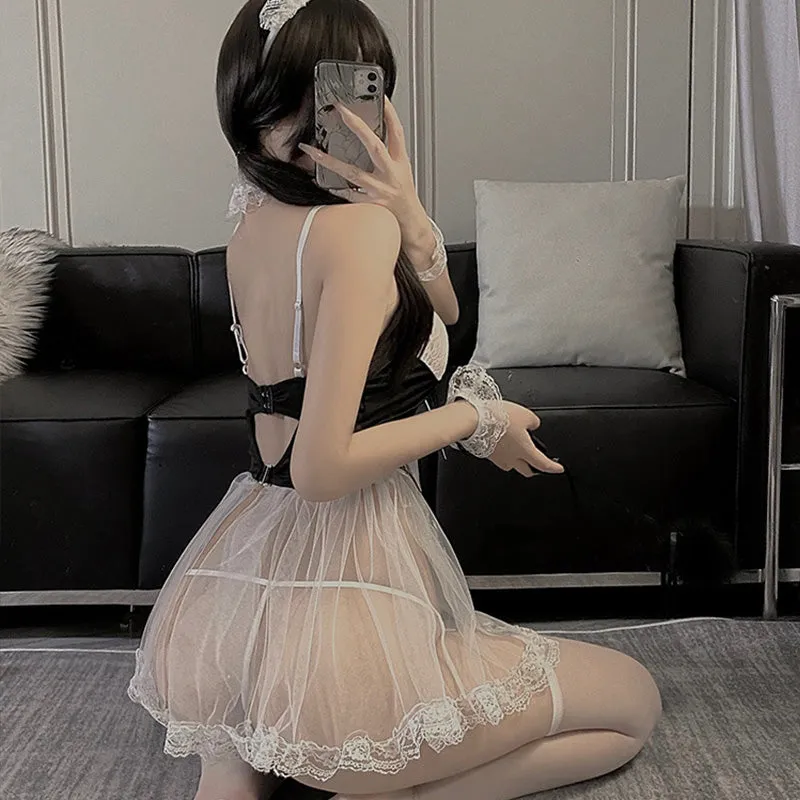 Mesh lace suspenders  KF11329
