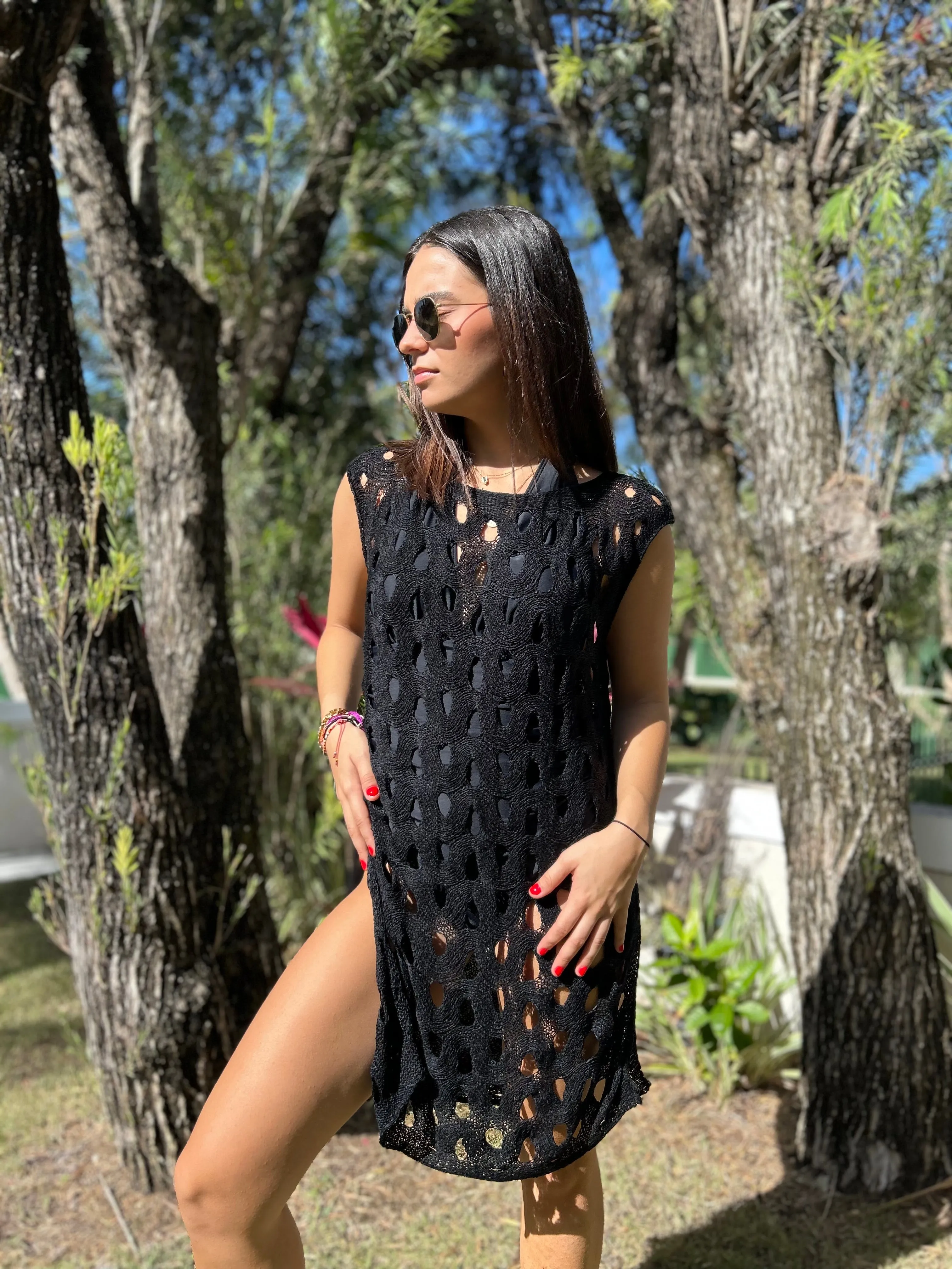 Mesh Mini Dress