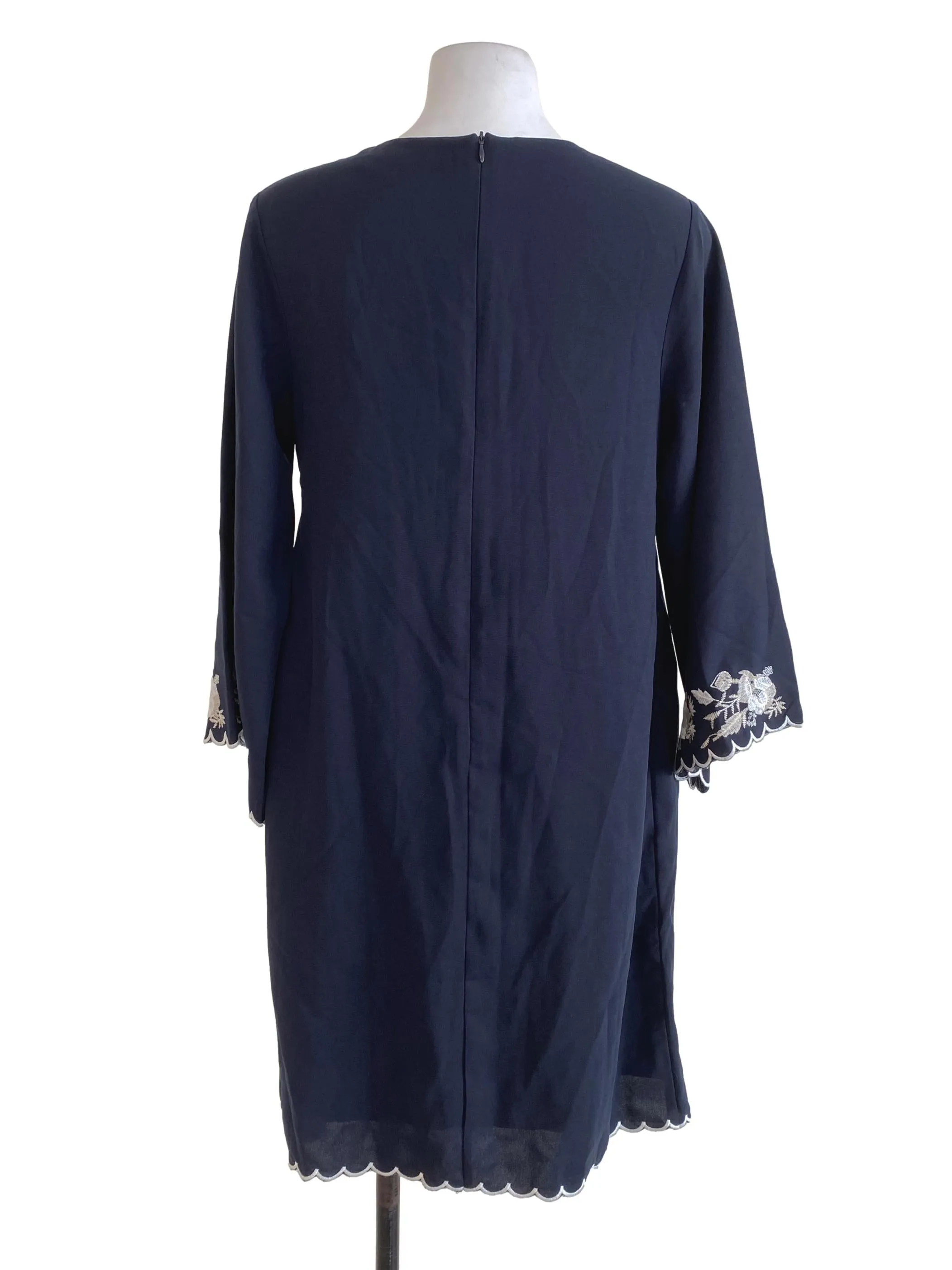 Midnight Blue Embroidered Dress