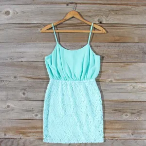 Midnight Lace Dress in Mint