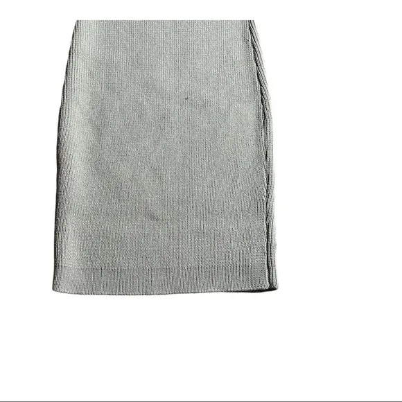 𝅺MISSGUIDED Womens Re_Styld Mint Tape Yarn Knit Mini Dress Olive