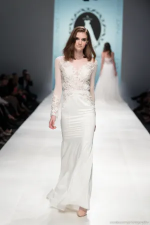 Modern Long Sleeve Wedding Dress (#SS16101)