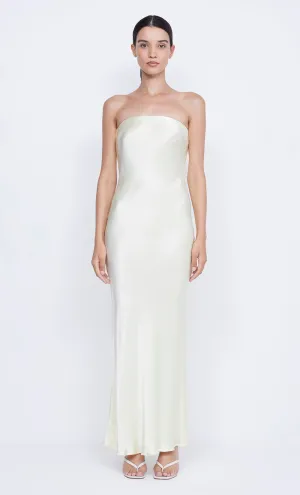 MOONDANCE STRAPLESS DRESS - ICE YELLOW
