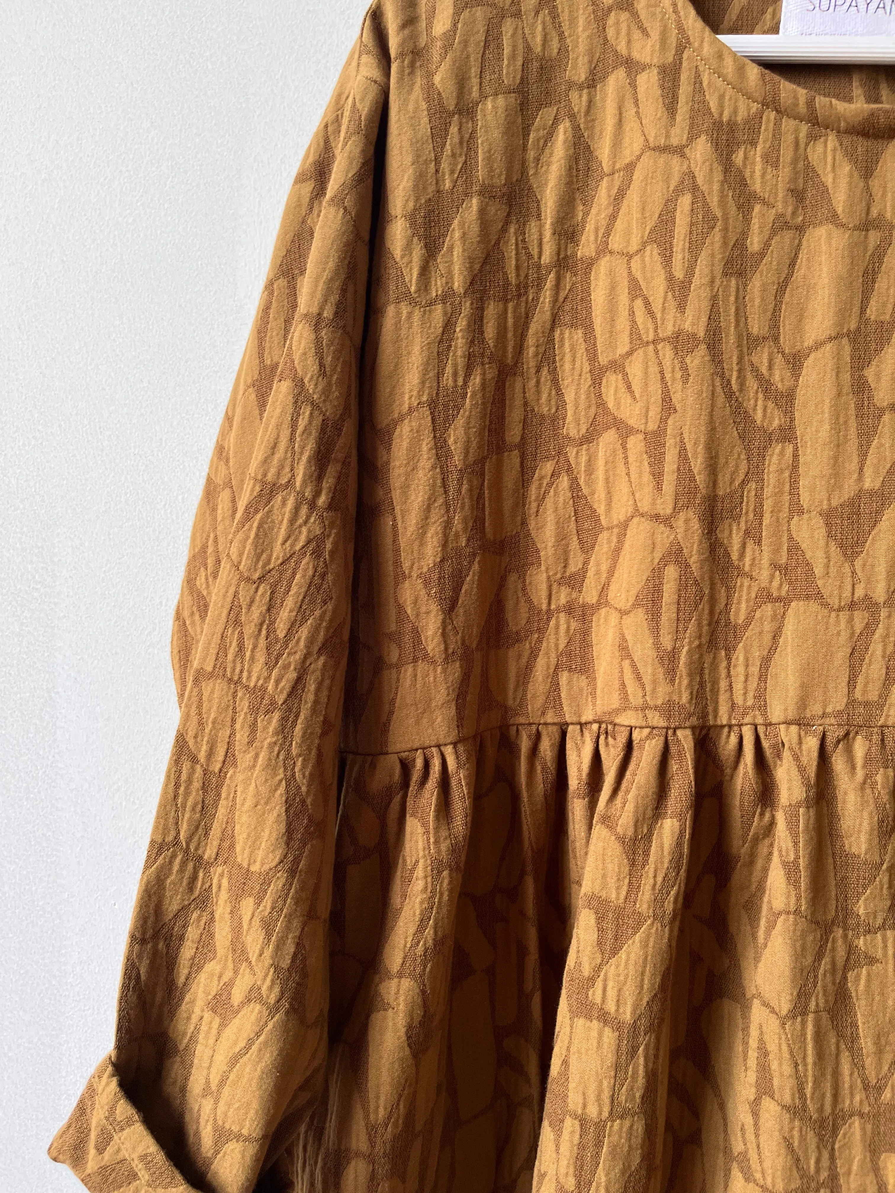Moss textured knee length dress