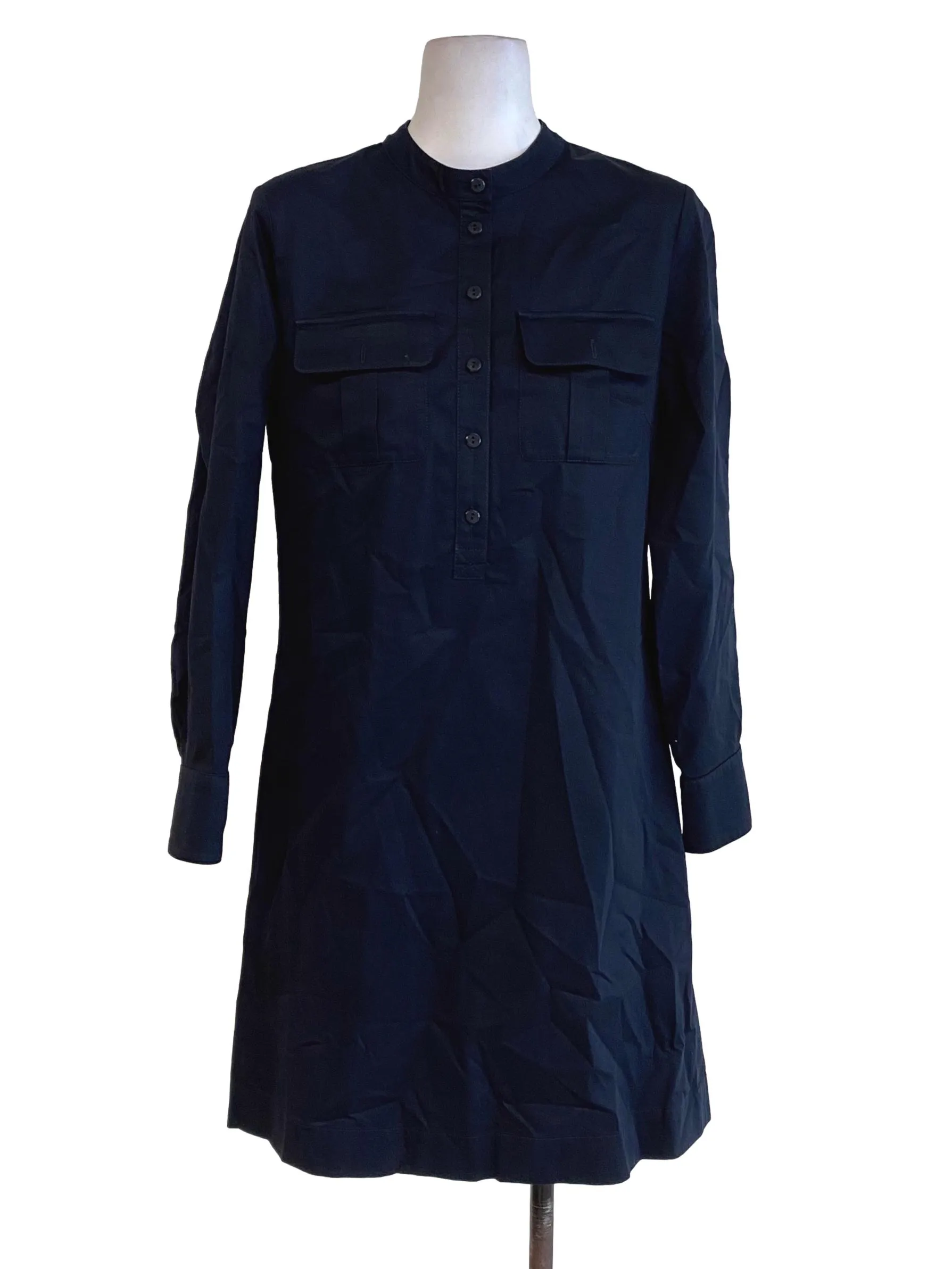 Navy Blue Shirt Dress